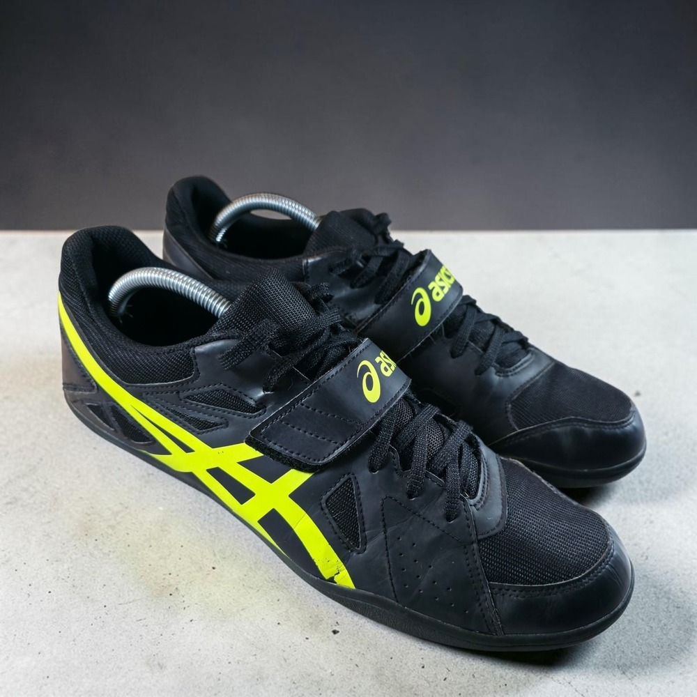 ASICS Hyper Throw 3 Throwing Shoes Men's 12 Black Green Shot Put Javelin Discus